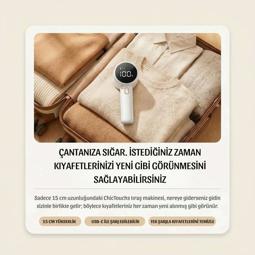 ChicTouchs™ Tüy ve Tiftik Temizleme Cihazı